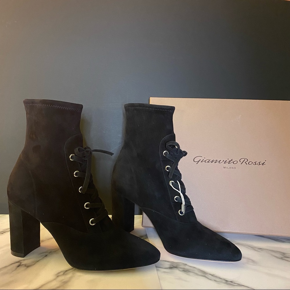 Gianvito Rossi Suede Ankle Boots